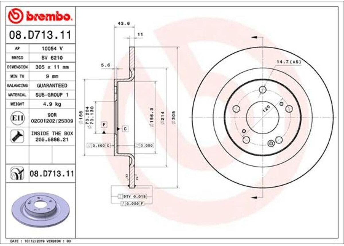Brembo 08.D713.11