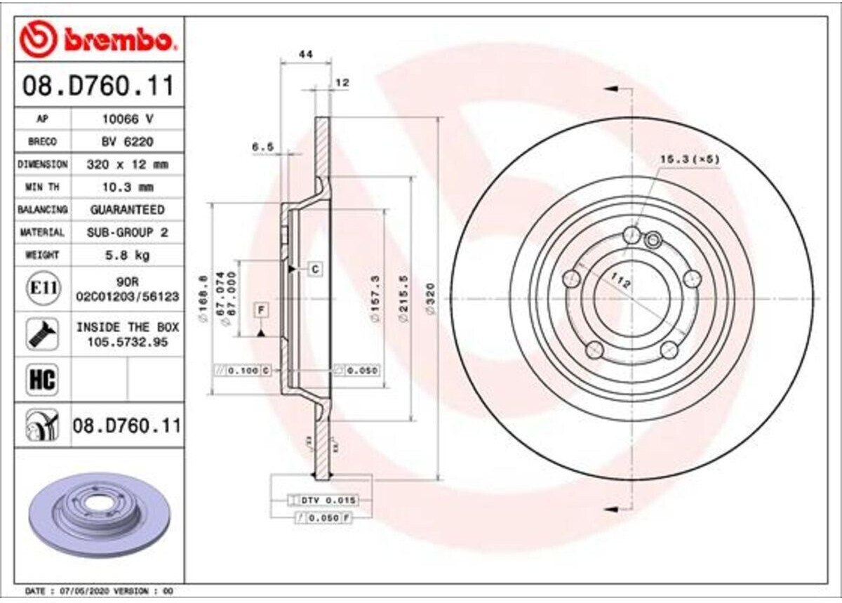 Brembo 08.D760.11