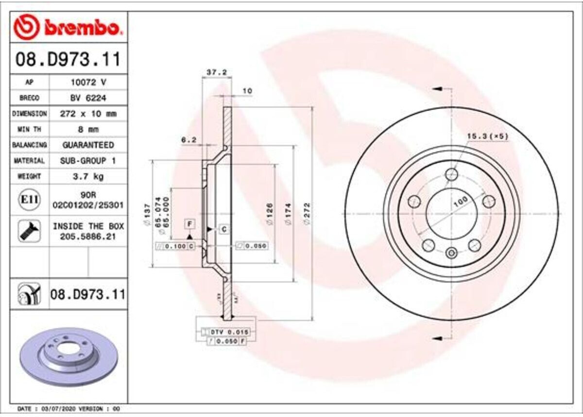 Brembo 08.D973.11