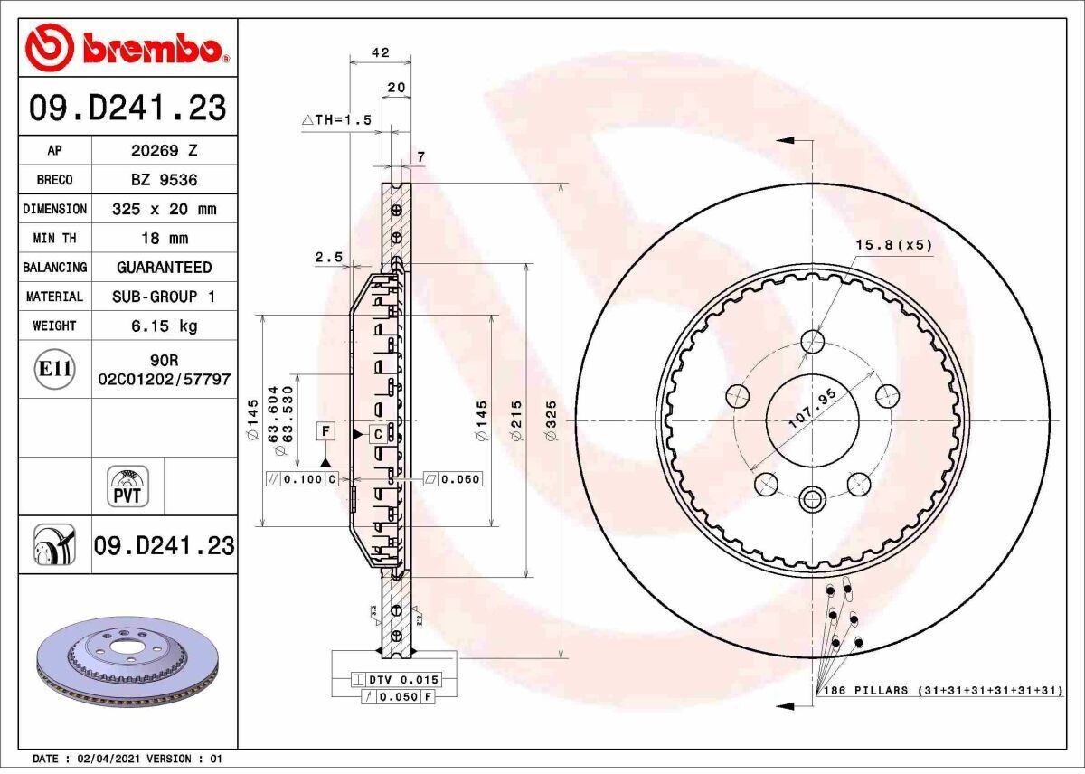 Brembo 09.D241.23