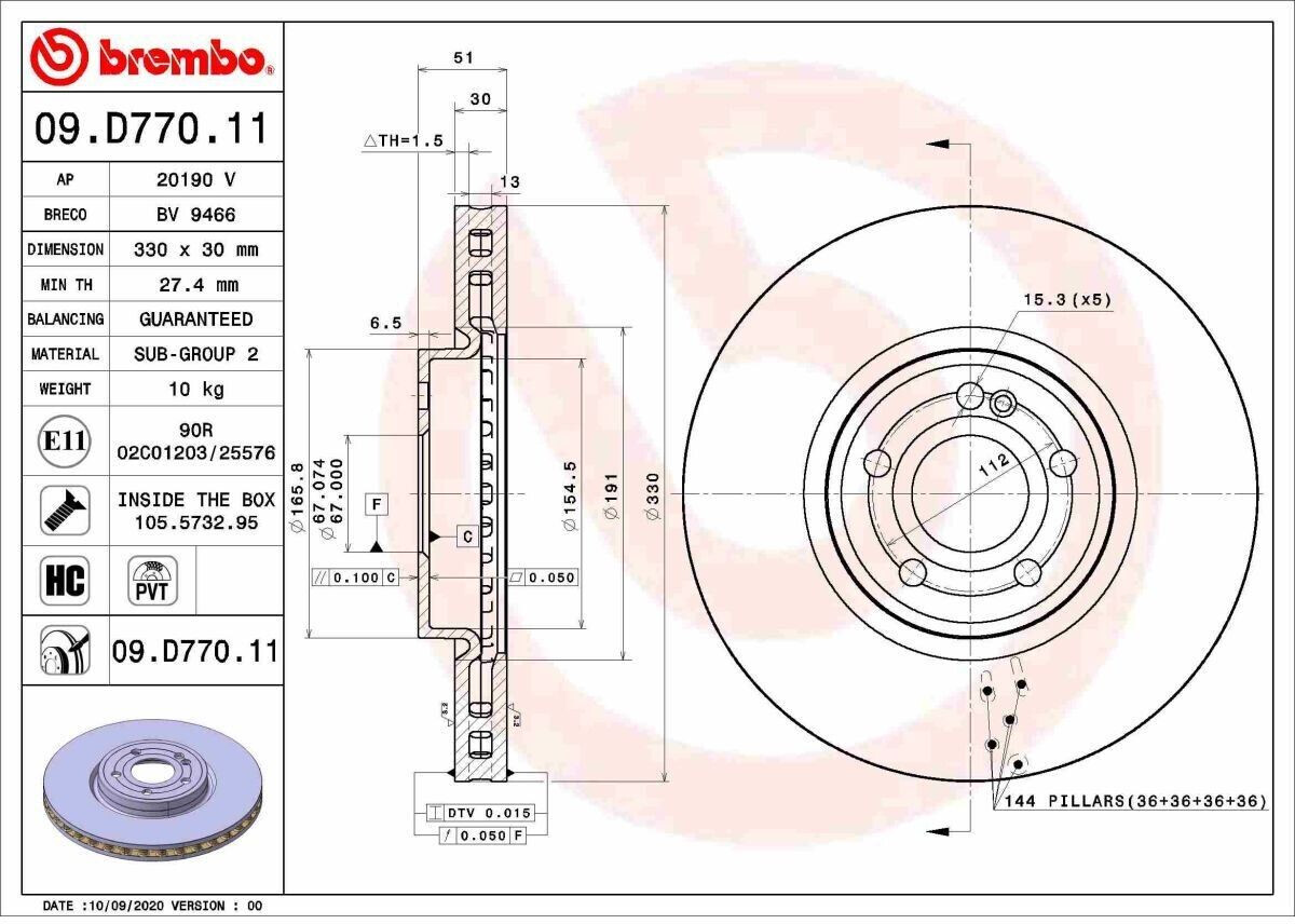 Brembo 09.D770.11