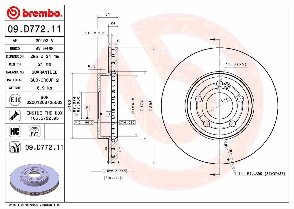 Brembo 09.D772.11