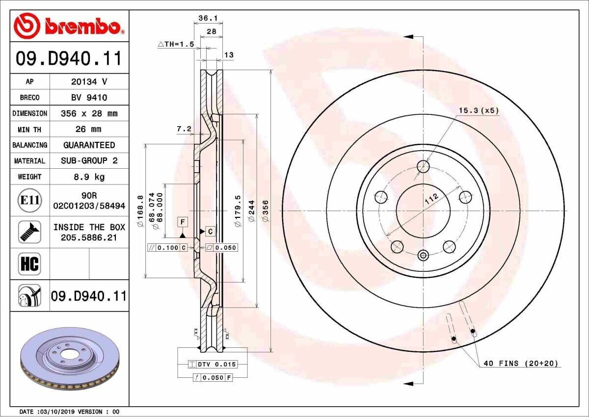 Brembo 09.D940.11