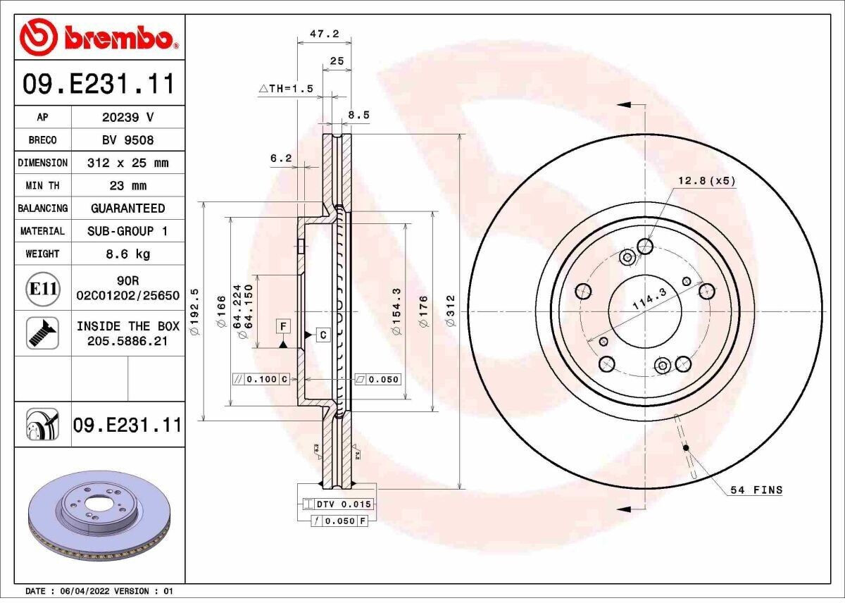 Brembo 09.E231.11
