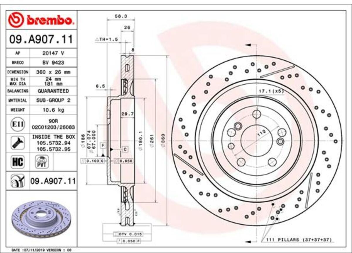 Brembo 09.A907.11