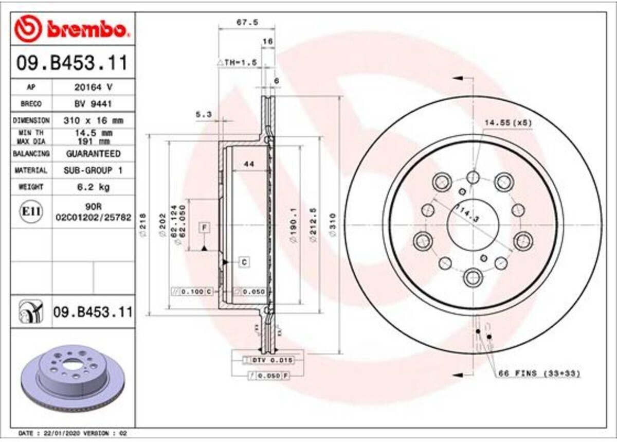 Brembo 09.B453.11
