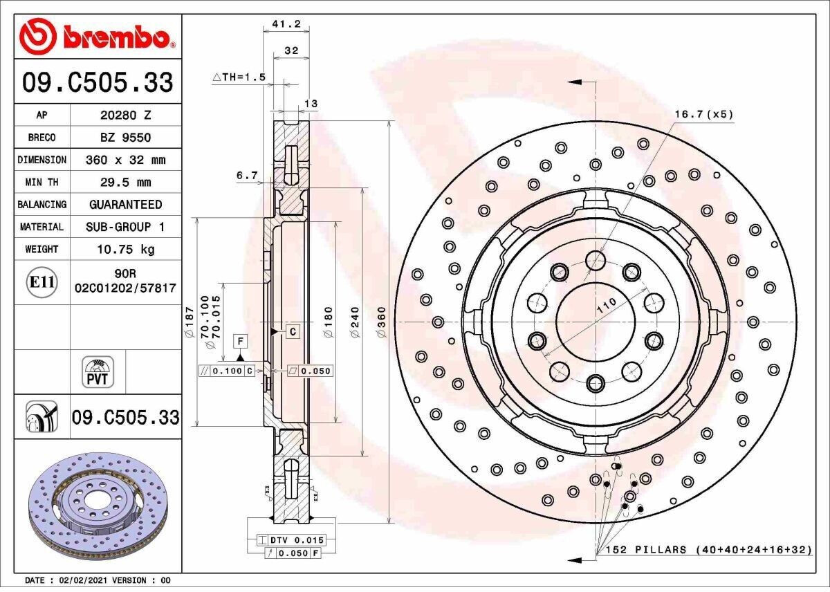 Brembo 09.C505.33