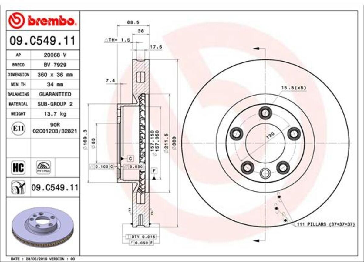 Brembo 09.C549.11