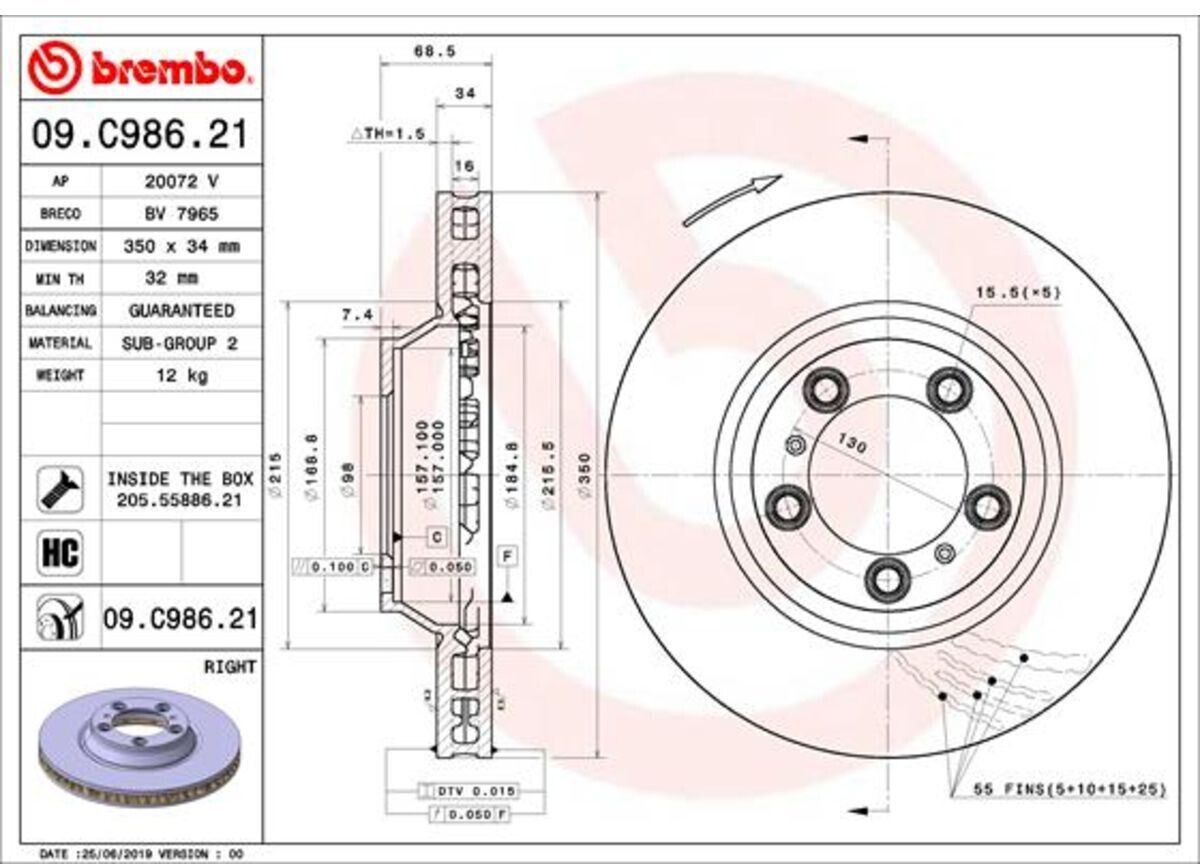Brembo 09.C986.21
