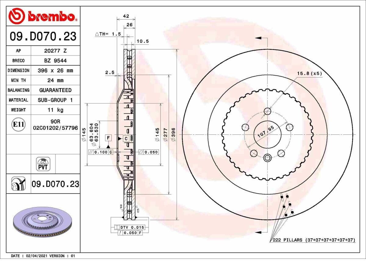 Brembo 09.D070.23