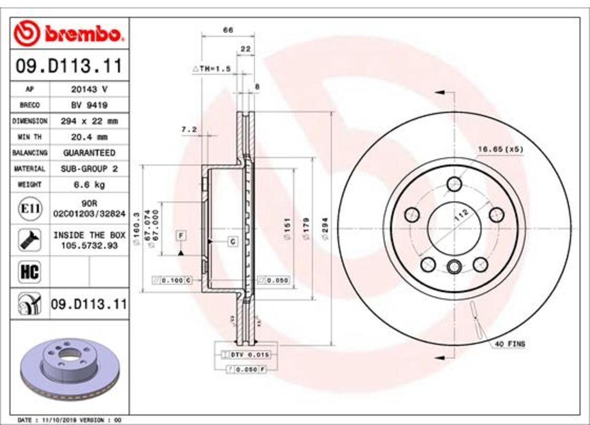 Brembo 09.D113.11