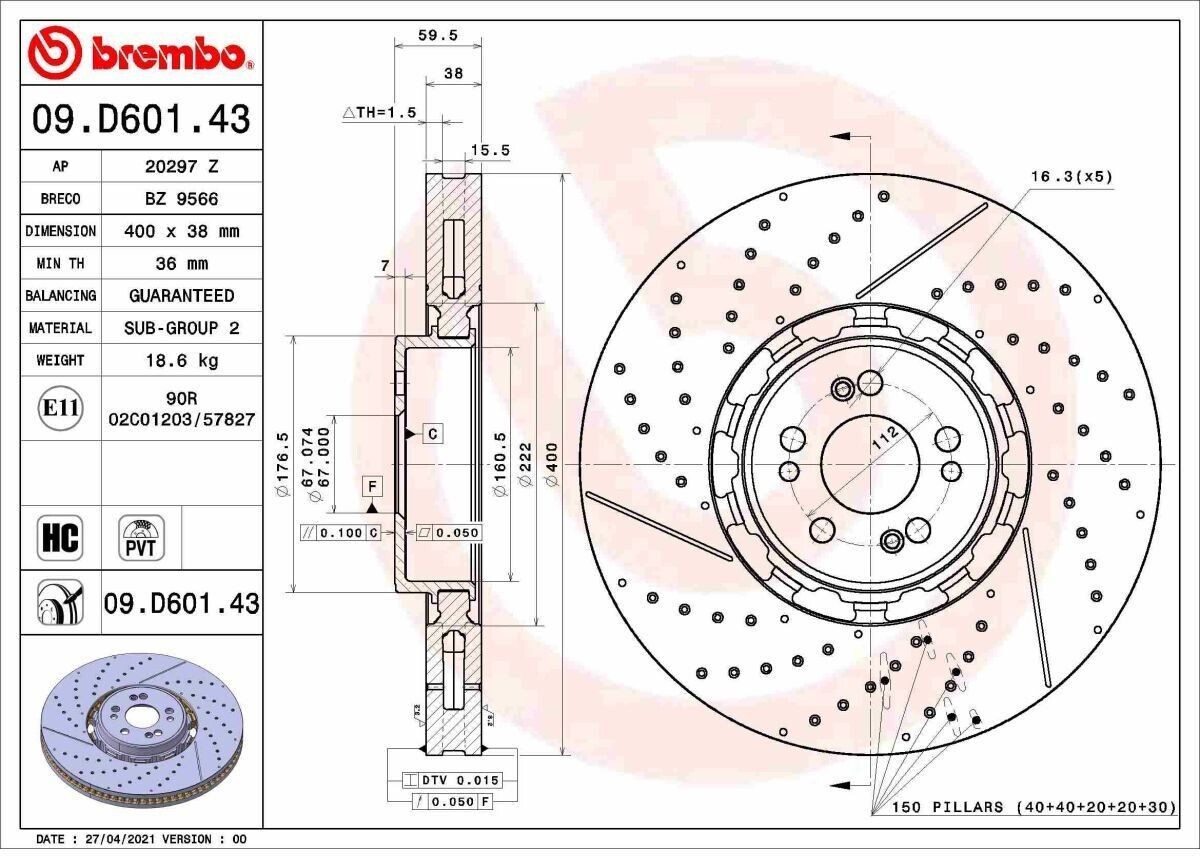 Brembo 09.D601.43