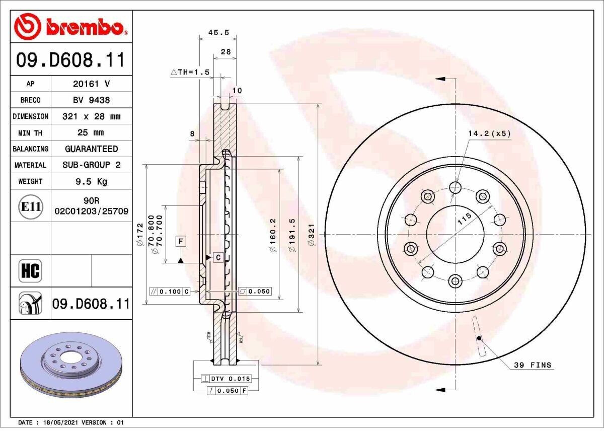 Brembo 09.D608.11