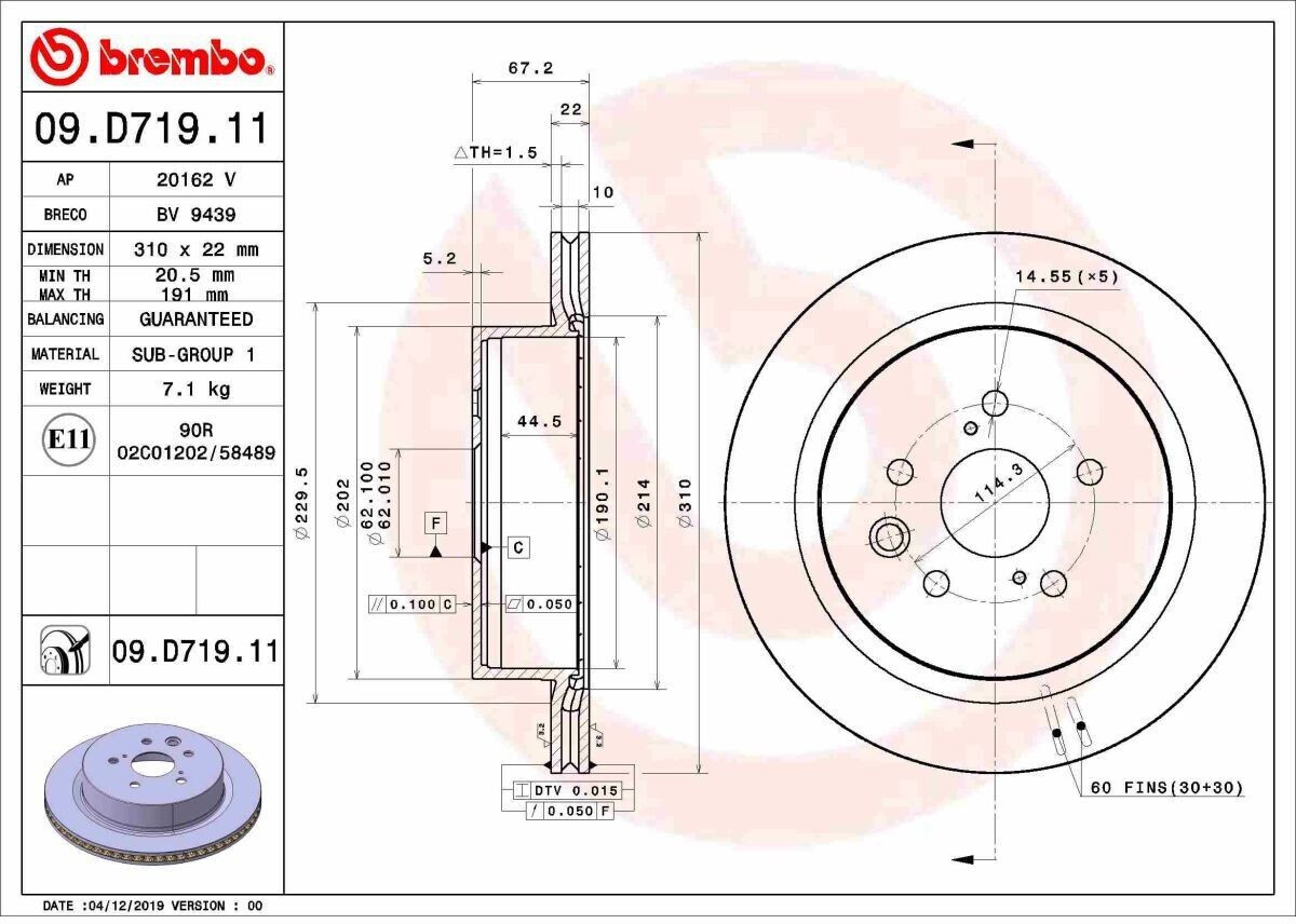 Brembo 09.D719.11