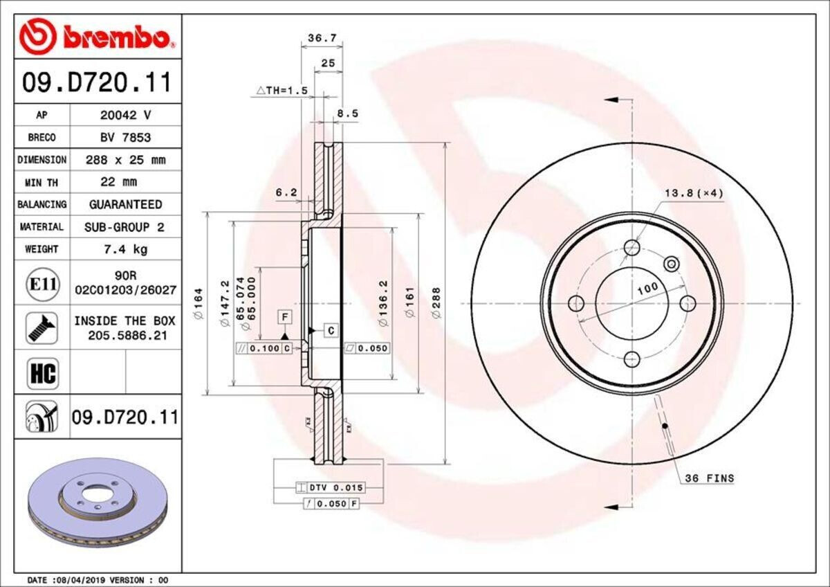 Brembo 09.D720.11