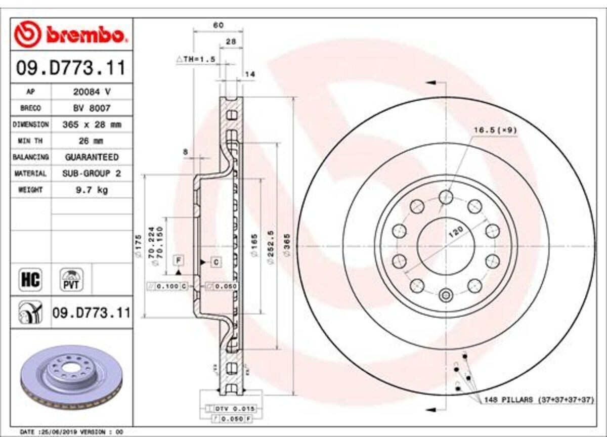Brembo 09.D773.11