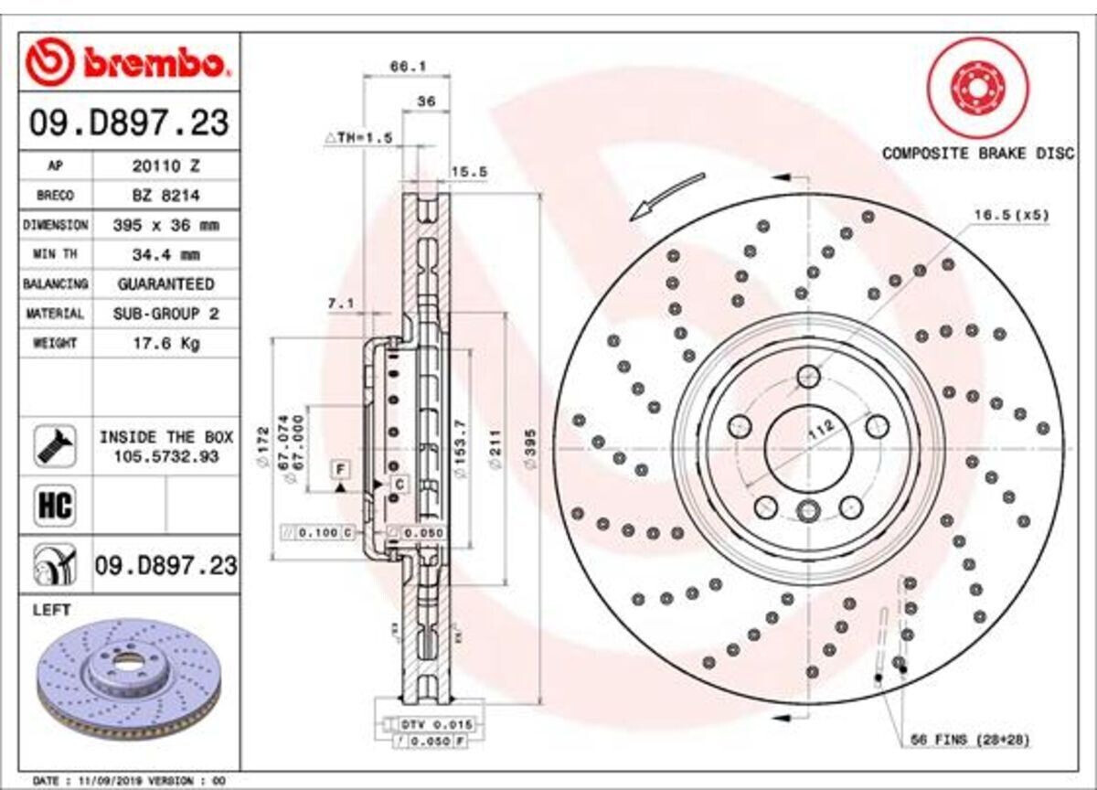 Brembo 09.D897.23