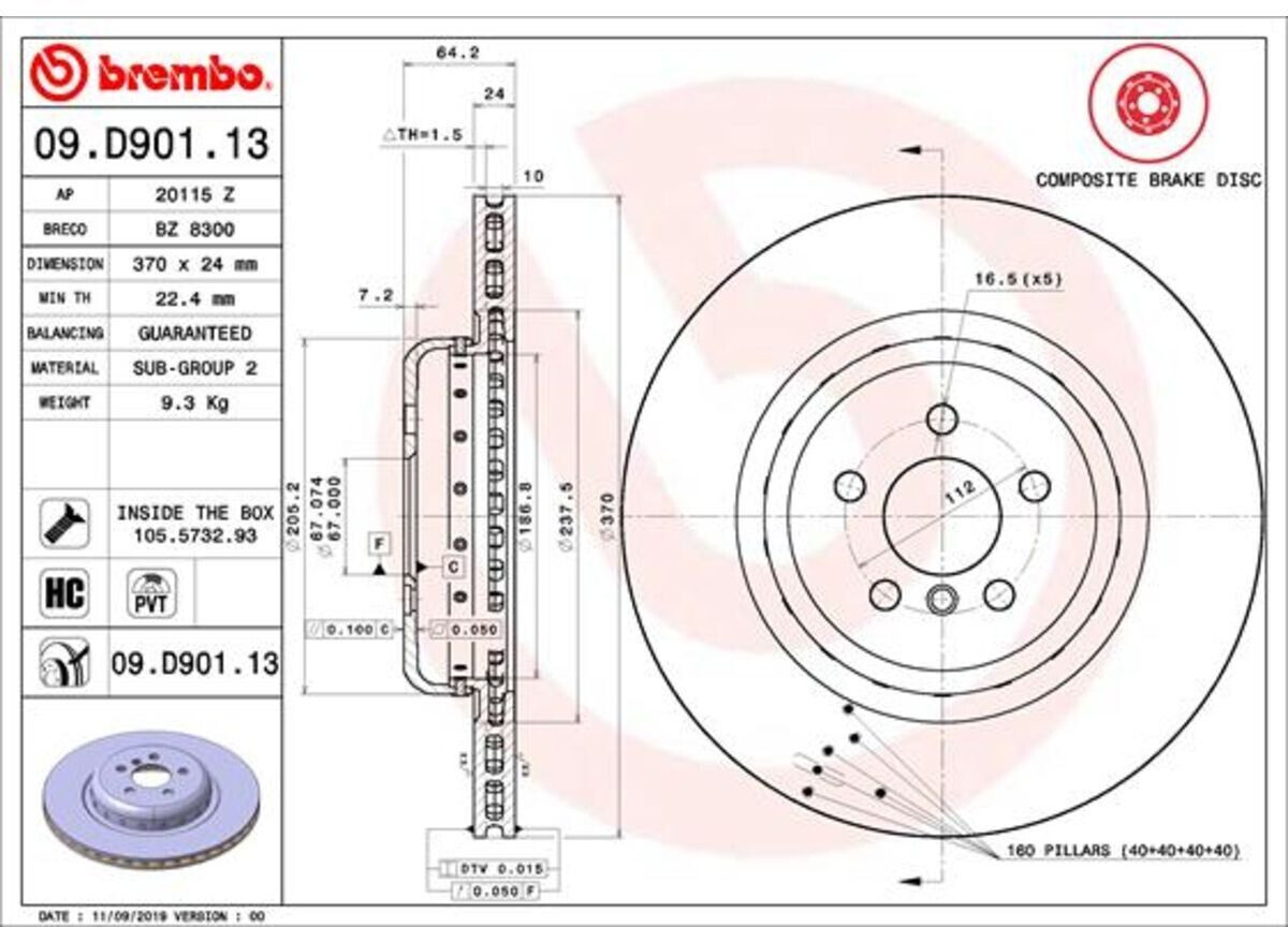 Brembo 09.D901.13