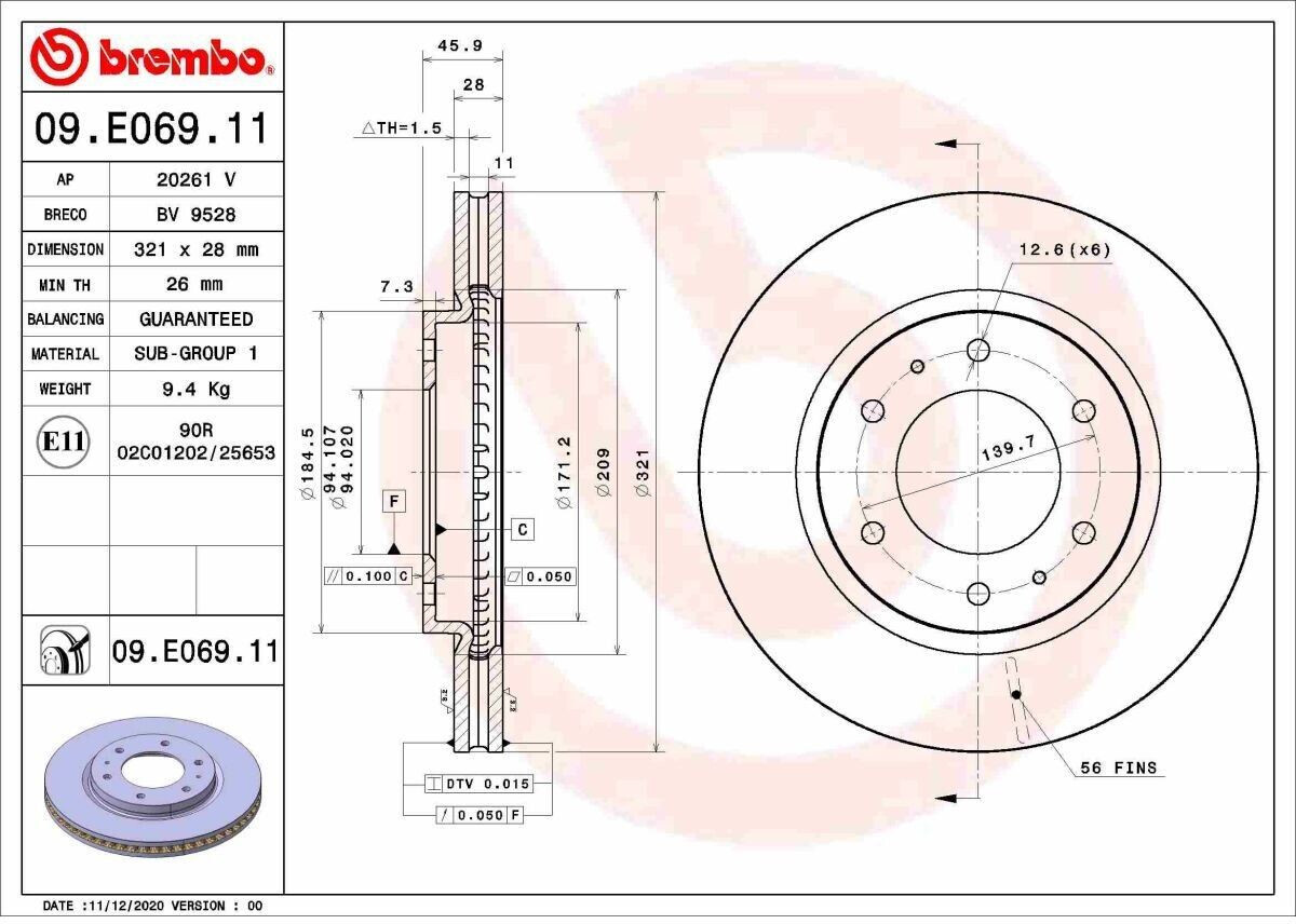 Brembo 09.E069.11
