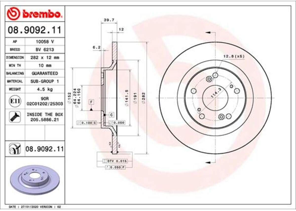 Brembo 08.9092.11