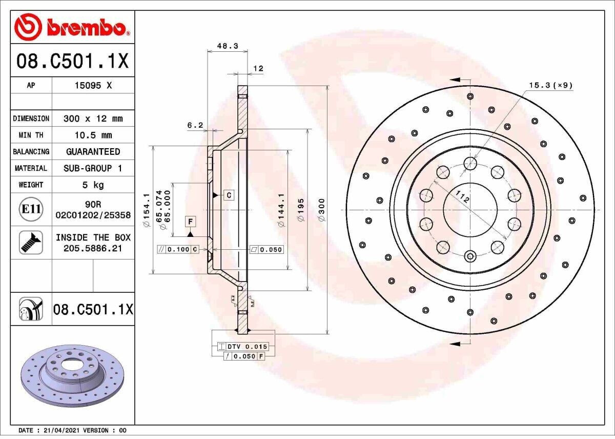 Brembo 08.C501.1X