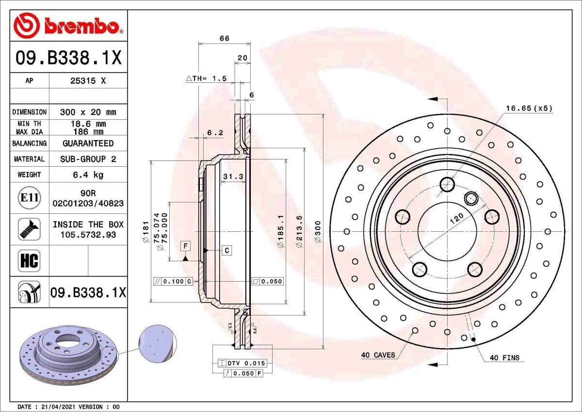 Brembo 09.B338.1X