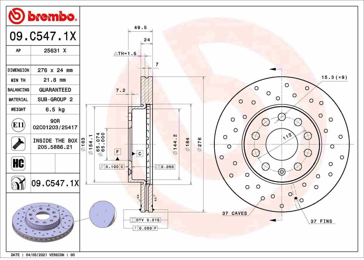 Brembo 09.C547.1X