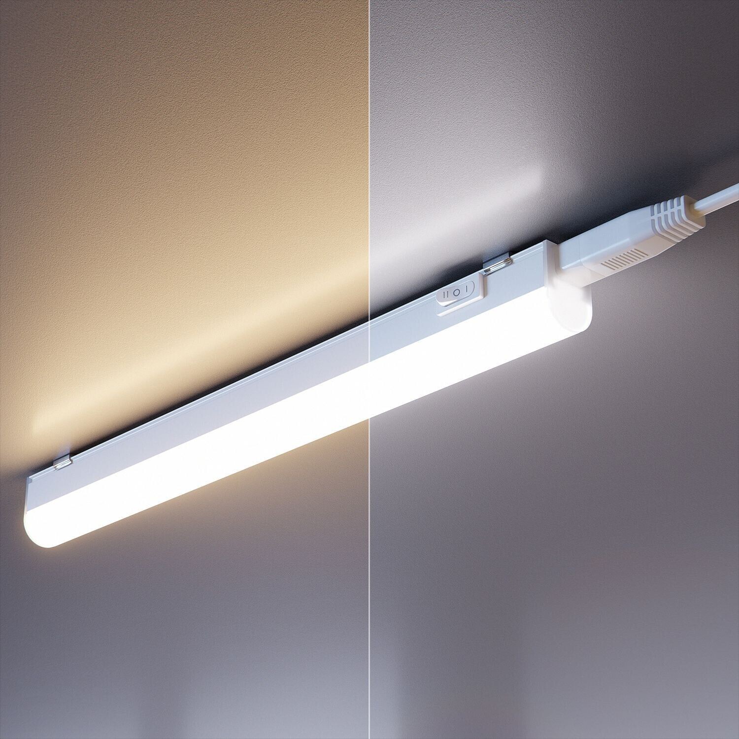 ledscom.de Set of 2 Set of LED under-cabinet lights Rigel, each 25.9cm, color temperature adjustable /, 8.392W, each 395lm SET-4164-CC