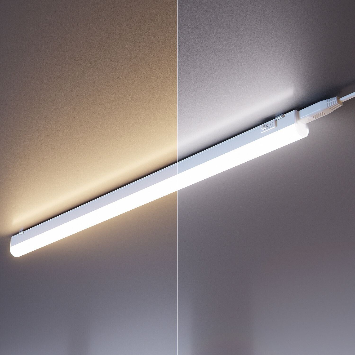 ledscom.de Set of 2 LED under-cabinet lights Rigel, each 57.3cm - color temperature adjustable /, 16.656W, each 830lm SET-4194-CC