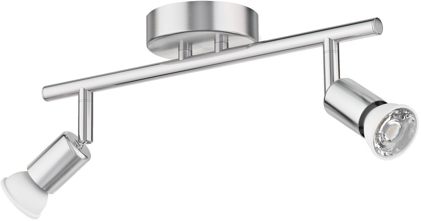 ledscom.de Ceiling light LUNARA, two-bulb including 468lm LED GU10 lamps each, warm white