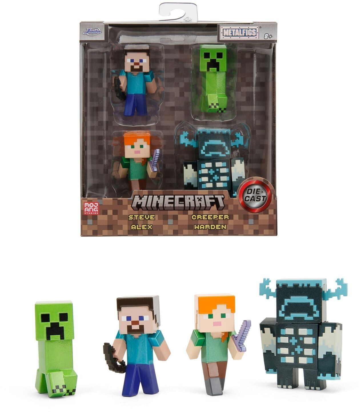 Photos - Action Figures / Transformers Jada Minecraft Metallfiguren 4-er Set  (253262001)