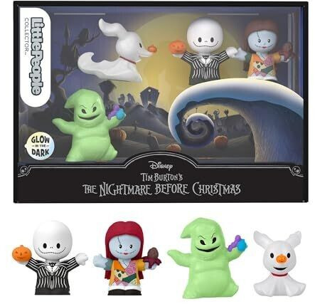 Fisher-Price Little People Collector Disney Tim Burtons Nightmare Before Christmas-Set 4 Figuren (HNW96)