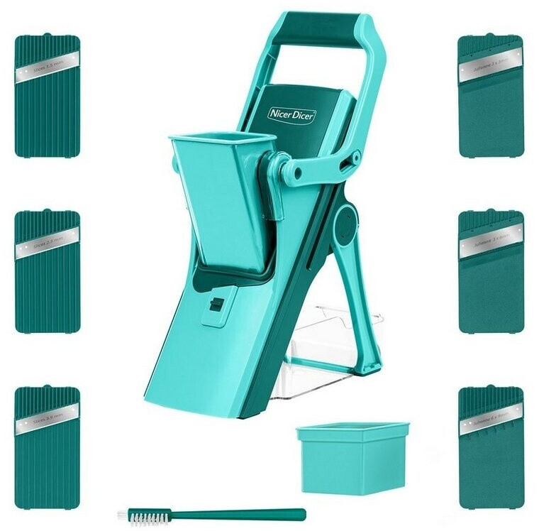 Genius Gemüse-Scheibenschneider Nicer Dicer mit 14 Klingen inkl. Twist