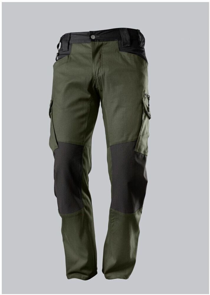 BP light Stretch-Workpants with Knieverstärkung oliv/black