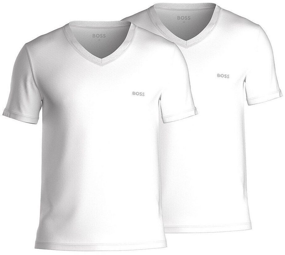 Hugo Boss Comfort Short Sleeve V Neck Base Layer 2 Units (50479535) white