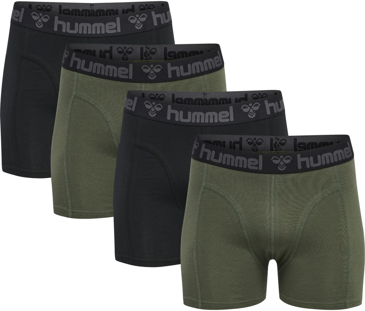 Hummel 4-Pack Tight Boxers (215796) black/thyme