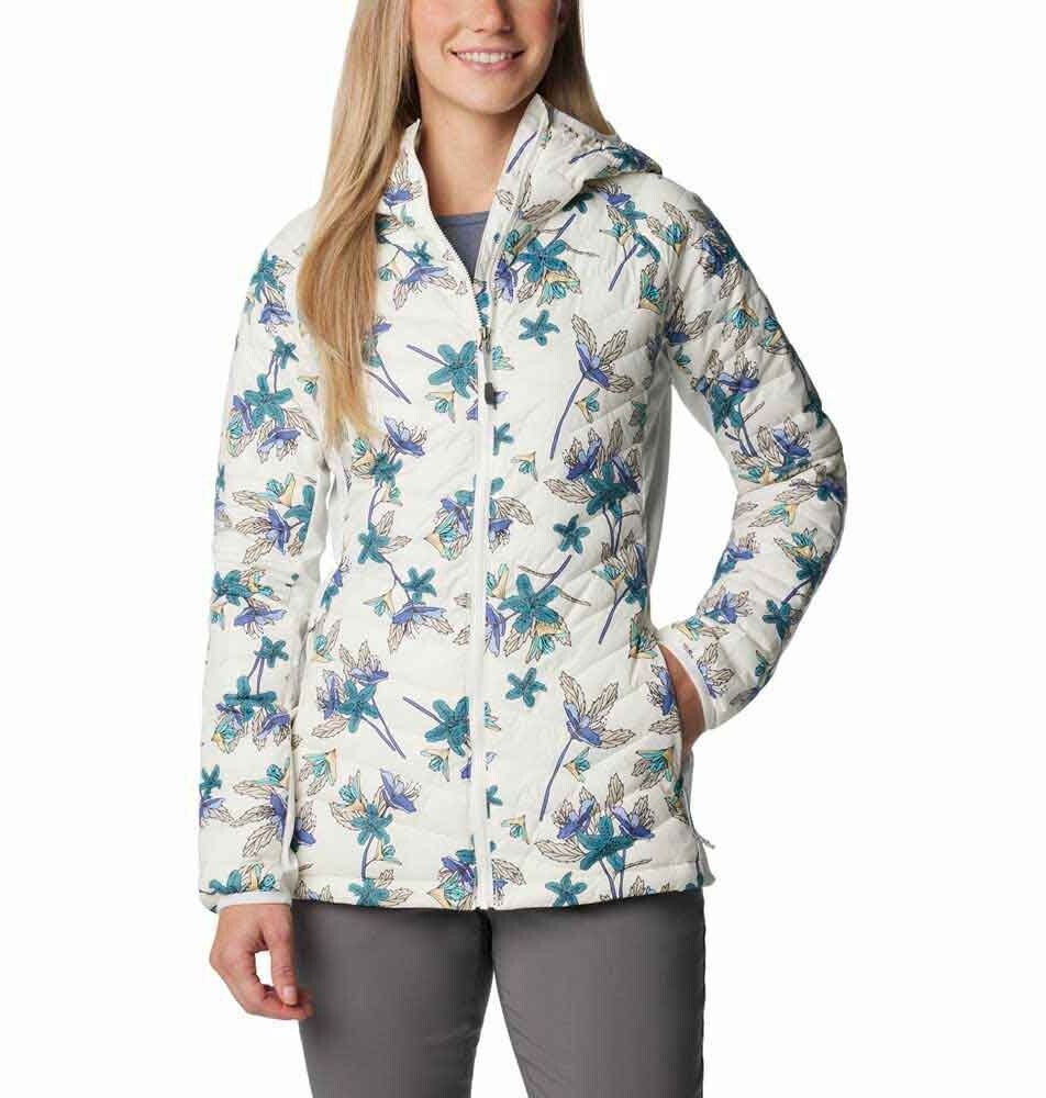 Columbia Powder Pass Hybrid Hooded Jacket Women 1773211 sea salt tiger lilies print ab 67 99 Preisvergleich bei idealo