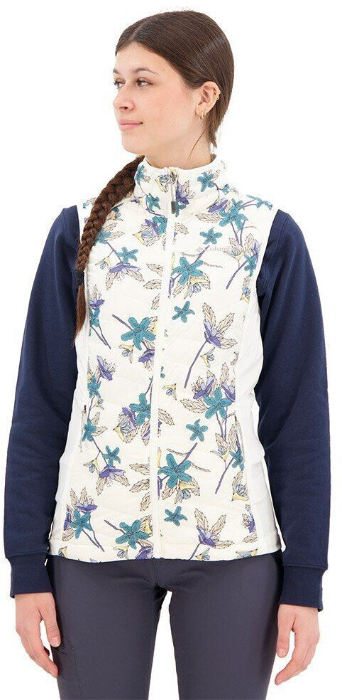 Columbia Powder Pass Vest Women sea salt tiger lilies print
