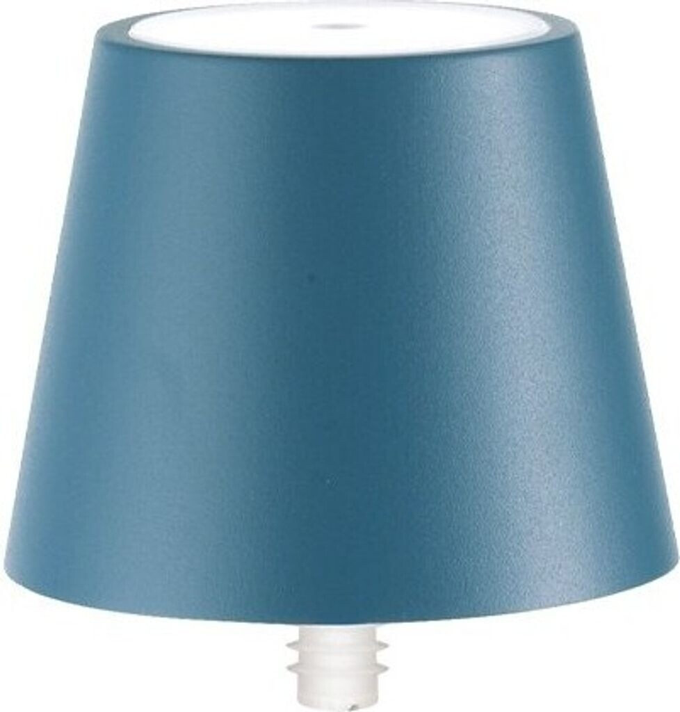 Zafferano Stopper LED Table Lamp H11cm Avio Blue