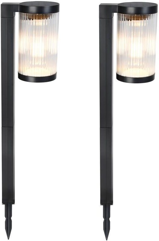 Lumisky 2 x Beamlit solar lights for planting, LED, warm white, 2 x 58 cm