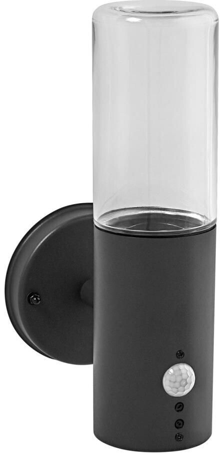LEDVANCE ENDURA CLASSIC FIGO CYL W SEN outdoor light dark grey, stainless steel IP44, motion detector, daylight sensor