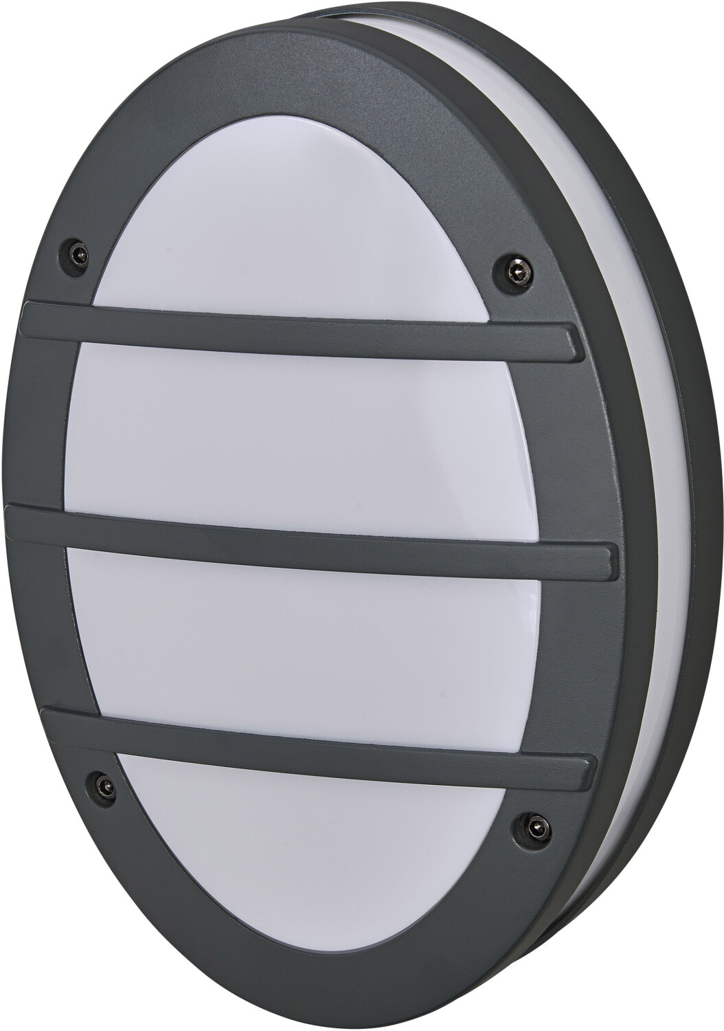 LEDVANCE ENDURA CLASSIC ORBICK W outdoor light E27 socket, dark grey, matt aluminium diffuser, IP65