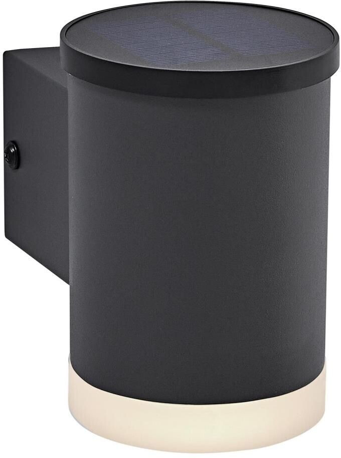 LEDVANCE ENDURA STYLE SOLAR OXFORD outdoor light, 0.5W, 50lm dark gray, indirect lighting, rechargeable battery, IP44, 3,000K color temperature, warm white