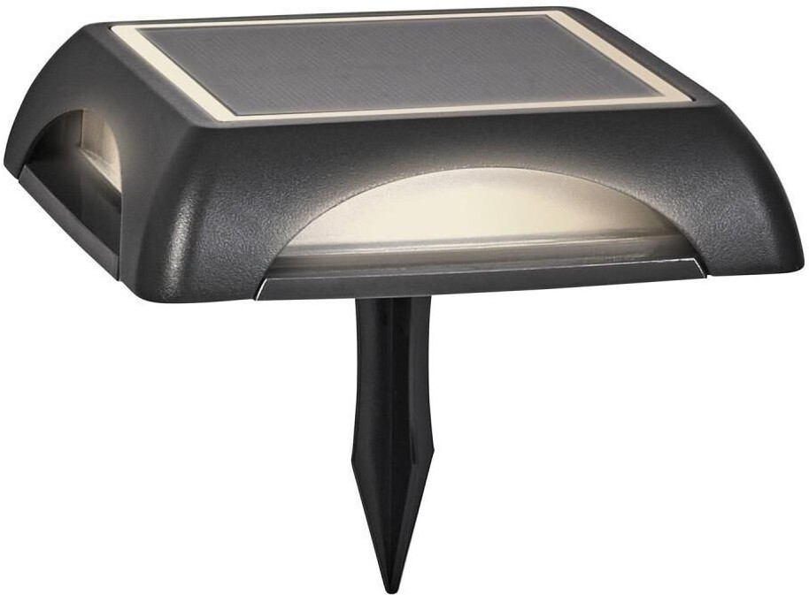 LEDVANCE ENDURA STYLE SQUARE WALL outdoor light, 1.2W, 60lm, dark gray, indirect lighting, rechargeable battery, IP65, 3,000K color temperature, warm white
