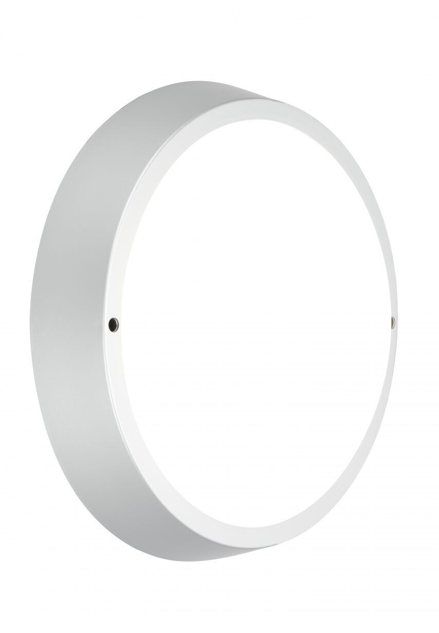Briloner LED outdoor light IP44, 24 watts, 2160lm 4,000 Kelvin, white/silver, 270x93mm (DxH), 3018-014
