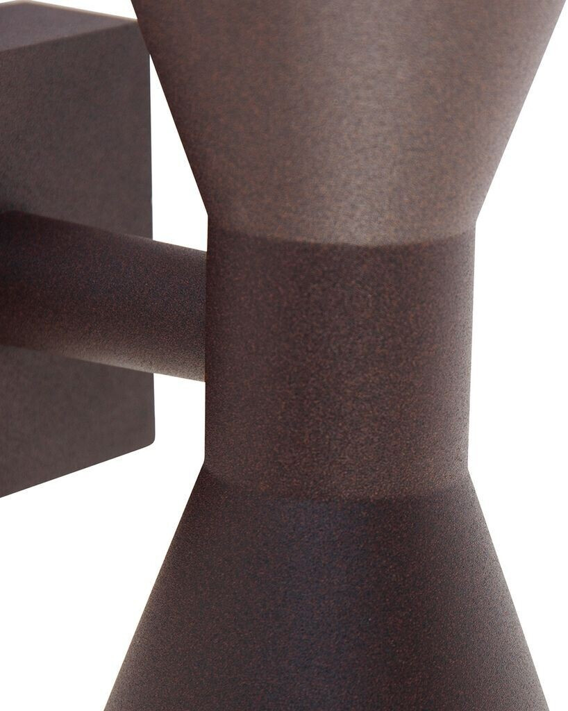 Trio Wall light Ardas 212560224, die-cast aluminum rust-colored, excl. 2x GU10