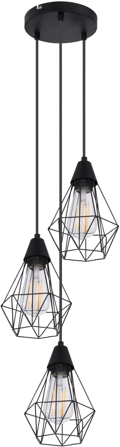 Globo DIAMOND pendant lamp (DH 29x120 cm) black