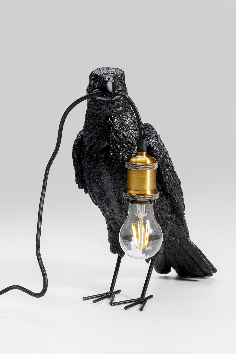 KARE Table lamp ANIMAL CROW (WHT 14x34x31 cm)