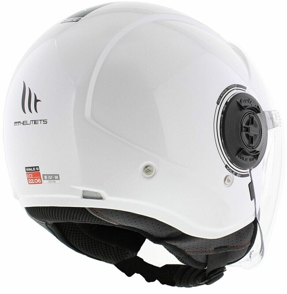 MT Helmets Viale SV S Jet Helmet Solid A0 Gloss White