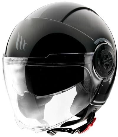 MT Helmets Viale SV S Jet Helmet Solid A1 Gloss Black